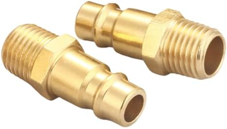 Brass 1/4 Inch NPT High Flow Air Coupler and Plug Kit