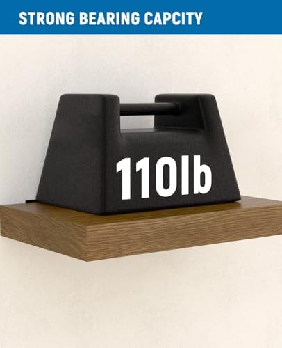 12-Pack 10 inch Floating Shelf Brackets, Hidden Shelf Bracket for Wood