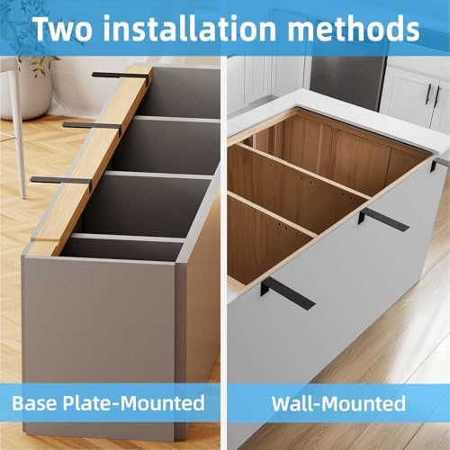 WEKIS 16 Inch Countertop Support Bracket, 3 Pack Solid Iron Steel Heavy Duty ...
