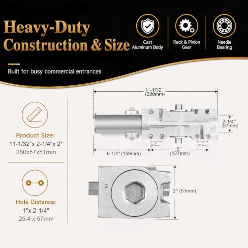NEWBANG Grade 1 Commercial Heavy Duty Door Closer with Self-Closing