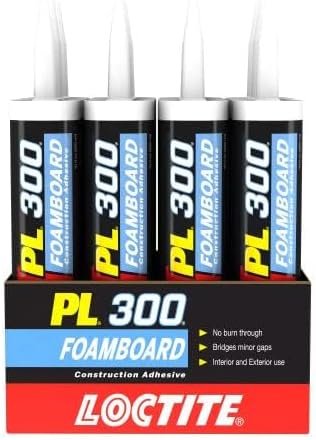 Loctite PL300 Foamboard Adhesive, 10 fl oz, Cartridge (12 Pack)