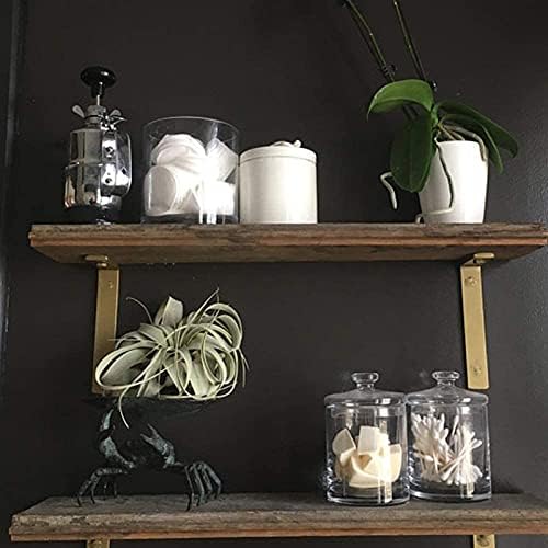 Shelf Brackets 12 Inch L Brackets for Shelves Heavy Duty Black Wall Brackets ...