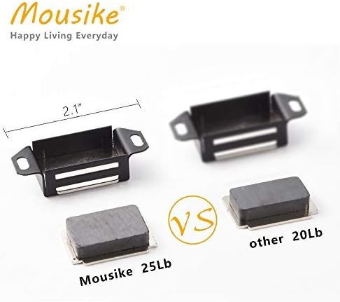 Mousike Cabinet Magnets 30lb Strong Catch for Kitchen Cupboard Door 16Pack