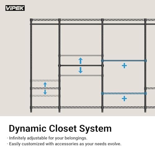 VIPEK L4 Clothing Rack for Hanging Clothes Heavy Duty Closet for Corner