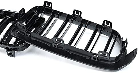 F30 Grill - Front Kidney Grille Black Grill for 2012-2018 BMW 3 Series F30 F3...