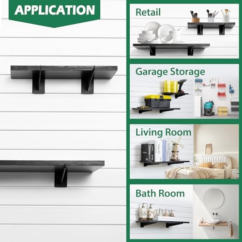 12 Inch Slatwall Shelf Bracket, Slatwall Accessories, Heavy Duty Slat Wall Sh...