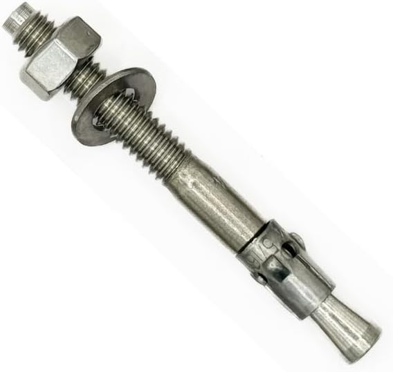Mighty Fasteners 304 Stainless Steel Wedge Anchors 5/16" X 3" - 25 ...
