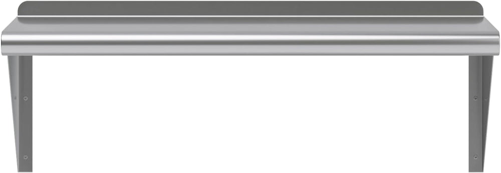 AmGood 12 in. x 30 in. Stainless Steel Wall Shelf with Backsplash - Holds 220...