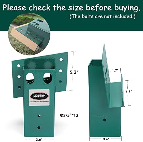 Mofeez Outdoor 4x4 Compound Angle Brackets for Deer Stand Hunting Blinds Shoo...