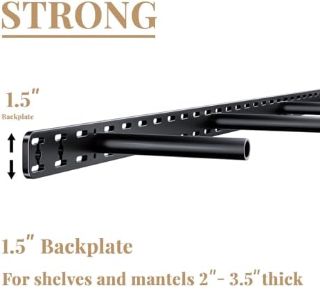 1 Pack Large Shelf Brackets Long Floating Shelf Bracket Invisible Floating Shelf Hardware Heavy Duty Floating Mantel Brackets(70"X6"X1.5" with Tools)