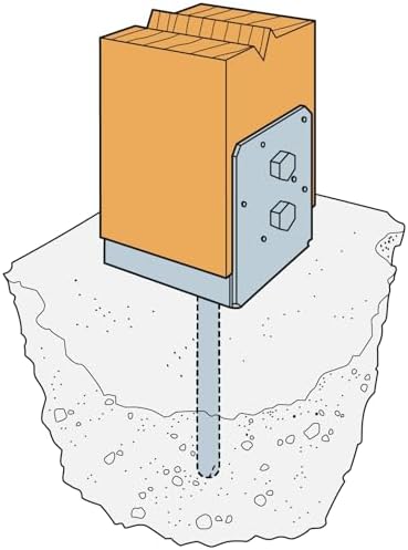 Simpson Strong-Tie ABU ZMAX ABU66Z Galvanized Adjustable Standoff Post Base w...