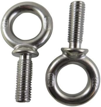 US STAINLESS 2 Pieces 316 Stainless 5/8" x 1 3/4" Machinery Bolt Re...