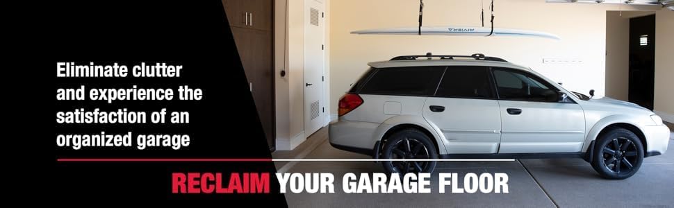 HARKEN Hoister Ceiling Mounted Garage Storage Pulley System for Cargo, Roofto...