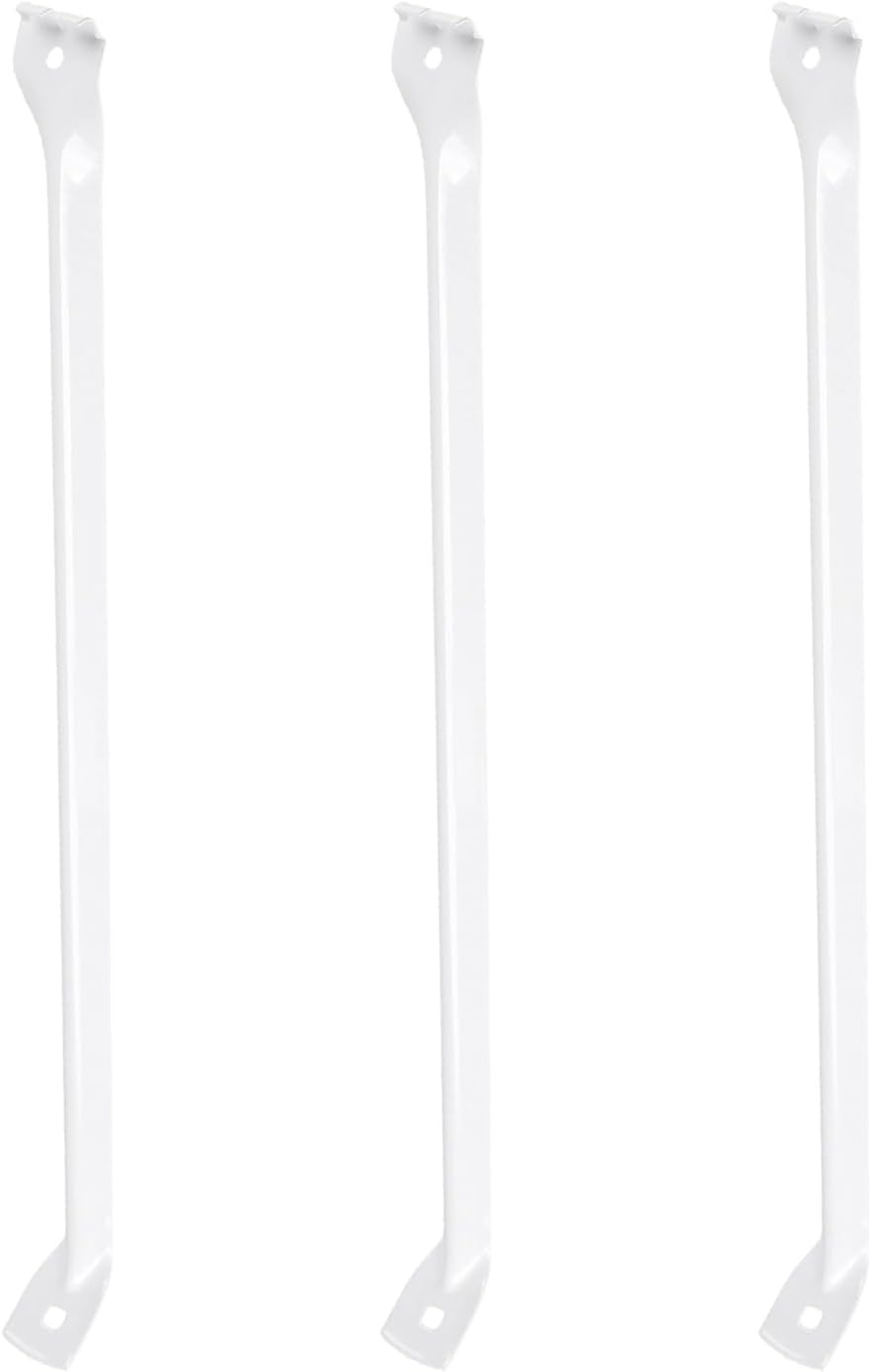 SINJEUN 16 Pack 12 Inch Wire Shelf Bracket Set, Rack Support Bracket with Scr...