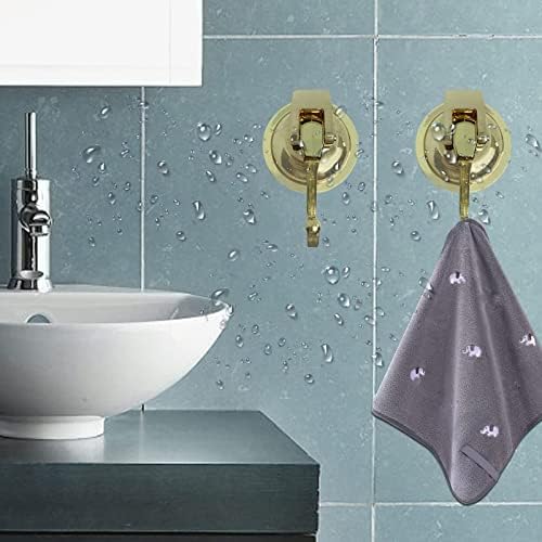 Heavy Duty Vacuum Suction Shower Hooks Glass Suction Cup Bathroom Robe Hooks,...