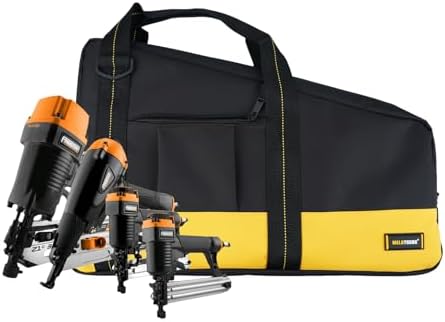 MELOTOUGH Heavy Duty Framing Nail Gun Tool Bag with Extra Storage Pockets Sho...