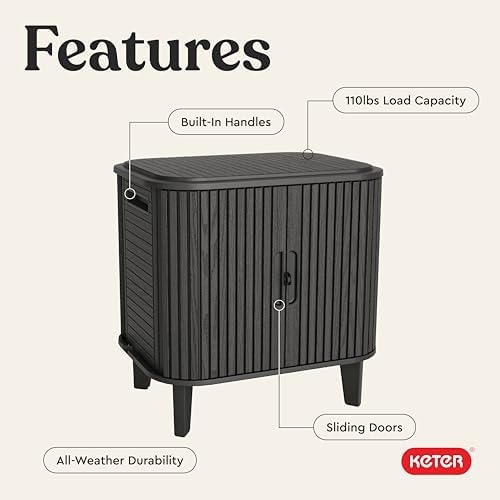 Keter Velo 30 Gallon Outdoor Storage Cabinet