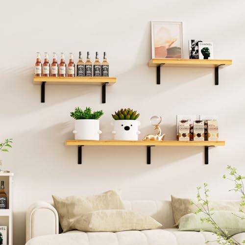 12 Pack - L 6" x H 4" x W1.5, 5mm Thick Black L Shelf Bracket, Iron...