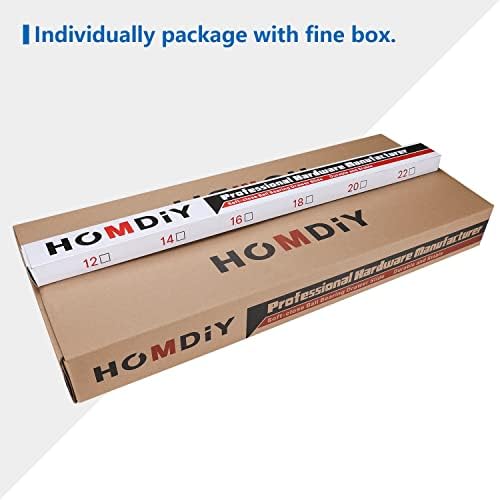 homdiy 10 Pair Soft Close Drawer Slides 22 Inch,Heavy Duty Side Mount Rails