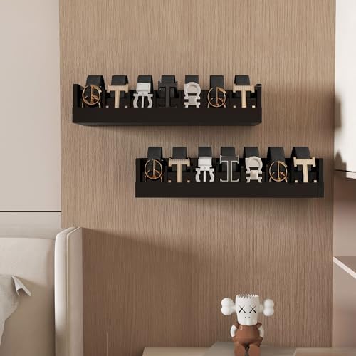 Belt Storage Organizer Box - 7 Grids Bamboo Belt Organizer for Closet | Woode...