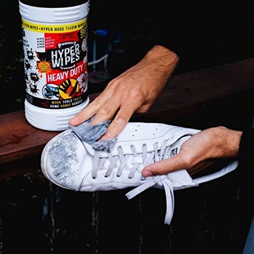 Hyper Wipes, 6 Pack Heavy Duty Hand & Tool Cleaning Wipes, Degreasing, All