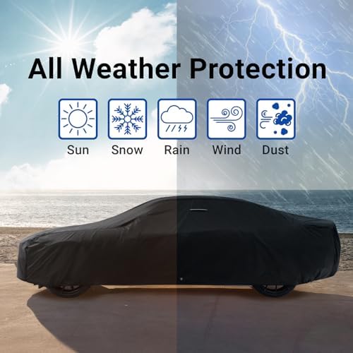 iCarCover Car Cover Waterproof All Weather for 1973-1977 Chevy El Camino
