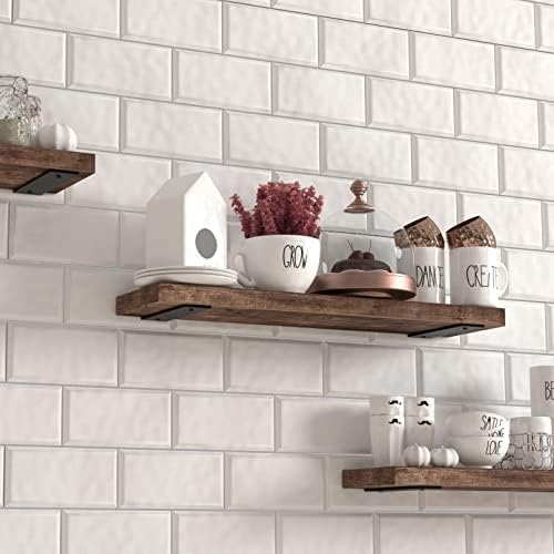 NEODROP 12 Inch Floating Shelf Brackets, Heavy Duty Hidden Bracket for Wall, ...