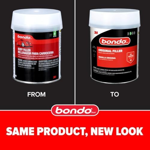 Bondo Original Filler 7 lb with Hardener 2.75 oz, Repairs Dents, Dings, Holes...