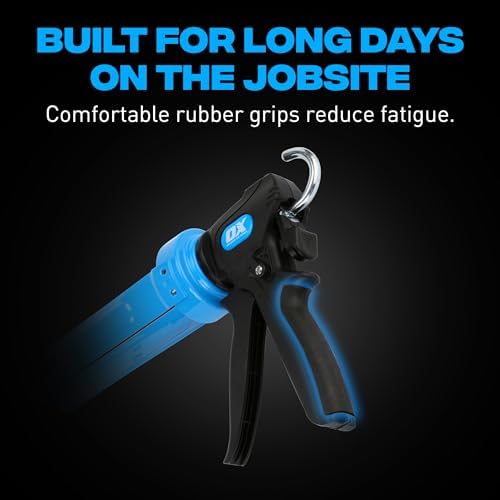 OX Pro 29 oz Caulking Gun - Heavy Duty Dual Thrust Caulk Gun