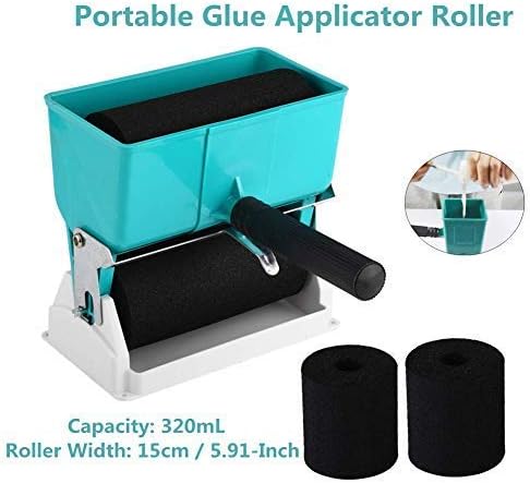 6 inch Adjustable Glue applicator, Portable Coated Glue Roller - Manual Glue ...