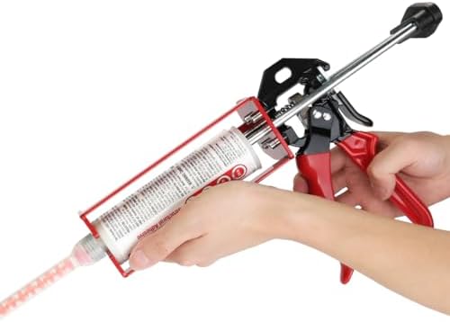 200ml Dual Cartridge Epoxy Gun 1:1 & 2:1 Cartridge Bonding Red