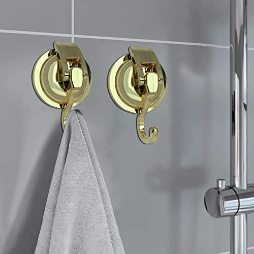 Heavy Duty Vacuum Suction Shower Hooks Glass Suction Cup Bathroom Robe Hooks,...