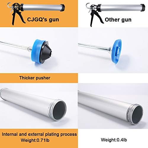 Sealant Sausage Caulking Gun with Aluminum Cartridge 600ml/20oz - 12:1 Thrust...