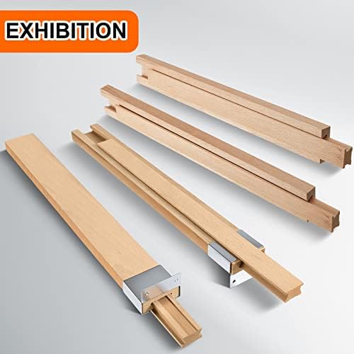 Maitys 8 Pcs Wood Drawer Slides, 15-3/4 Inches Bottom Mount Center Guide