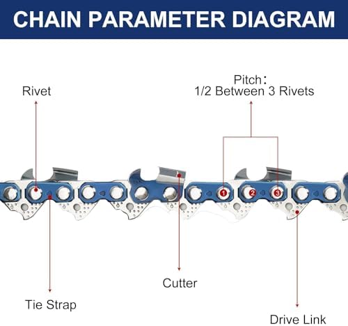 4 Pack 20 Inch Chainsaw Chain.325".050" 80DL Fit Husqvarna 450 Ranc...