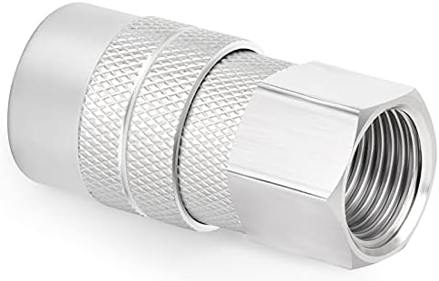 GASHER 12PCS 3/8-Inch Female Industrial Coupler,1/4 Basic Flow Quick Connect ...