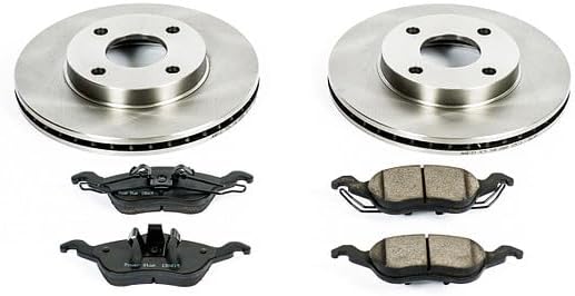 POWERSTOP KOE1358 Autospecialty Front Replacement Brake Kit-OE Brake Rotors &...