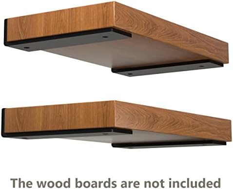 NEODROP 8 Inch Floating Shelf Brackets, Heavy Duty Hidden Bracket for Wall, M...