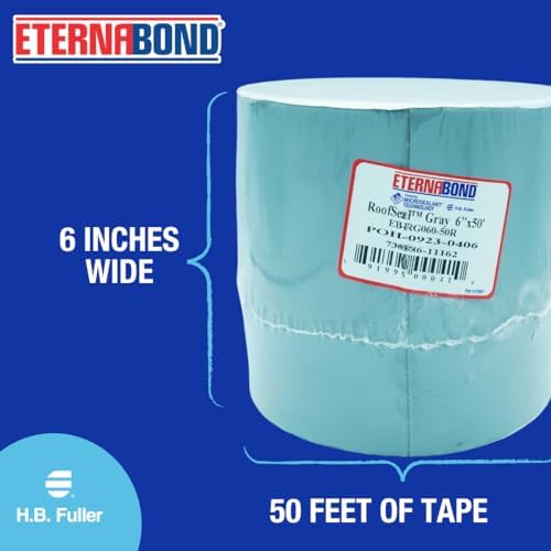 EternaBond RoofSeal Gray 6" x50' MicroSealant UV Stable RV Roof Seal...
