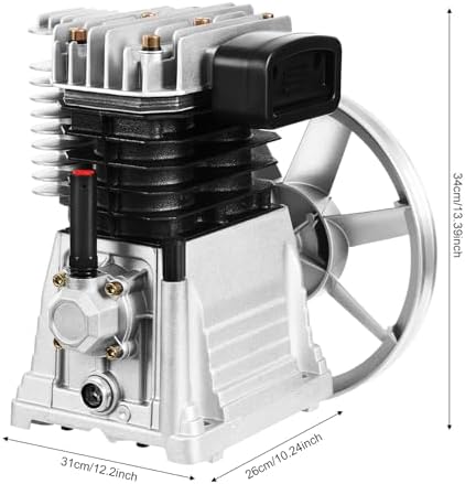 Air Compressor Pump 3HP 250L/min Air Compressor Head Pump Cylinder Cast Iron ...
