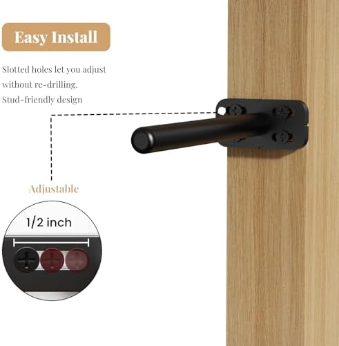 8pcs Wall Shelf Brackets Heavy Duty Floating Shelf Bracket Hidden,Invisible B...