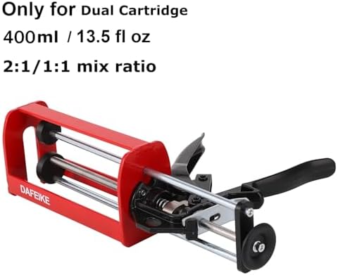 400 ml Epoxy Gun Dual Component Caulking Gun Manual Double Cartridge Caulk Gu...