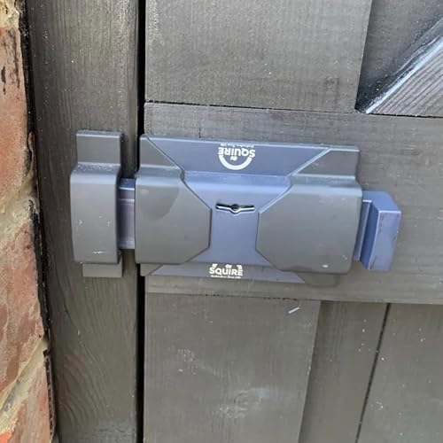 Squire Heavy Duty Keybolt - 4 Lever Key Operated Bolt Lock - Tough Weatherpro...