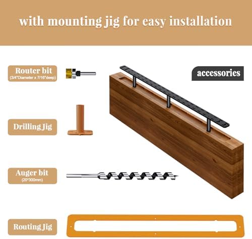 2pcs Floating Shelf Hardware Heavy Duty Hidden Shelf Brackets Support,Wall Mo...