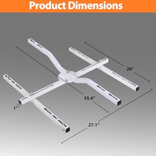 Heavy Duty Swivel H-Bracket for Garage Heaters, 200 LB Capacity Flush Mount w...