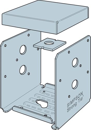 Simpson Strong-Tie ABU66Z ABU ZMAX Galvanized Adjustable Standoff Post Base f...