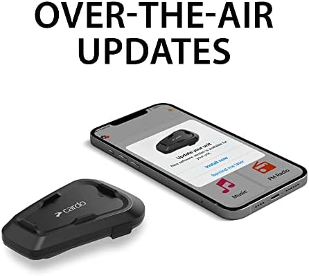 Cardo Systems Spirit Motorcycle Bluetooth Communication Headset - Black, Dual...