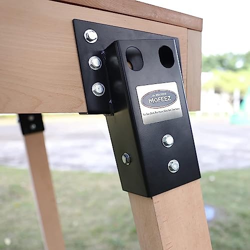 Mofeez Outdoor 4x4 Compound Angle Brackets for Deer Stand Hunting Blinds Shoo...