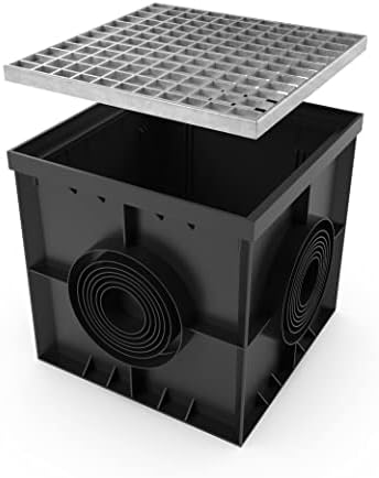Vodaland - 16x16 Inch Catch Basin. PPE Plastic with Galvanized Stamped Steel ...