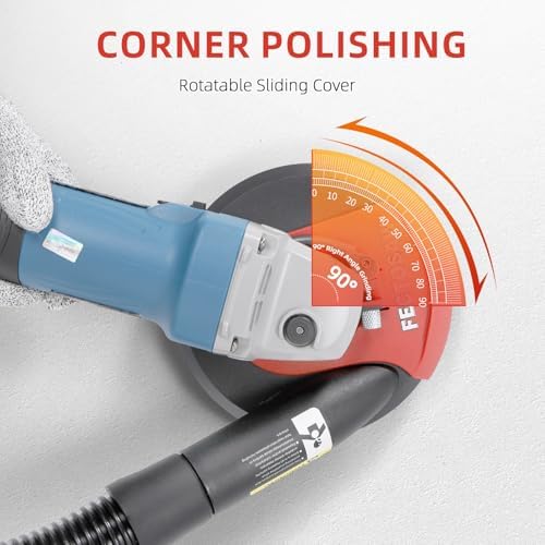 Dust Shroud for Angle Grinder with Diamond Grinding Cup Wheel, 4.5–5 Inch &am...